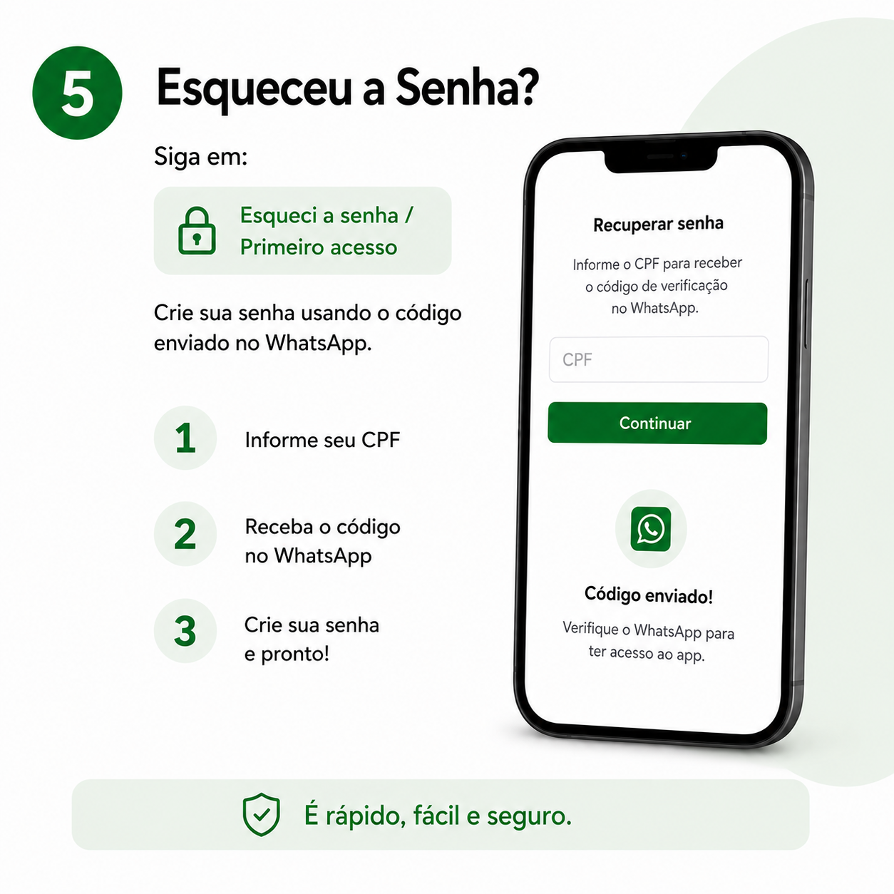 Esqueceu a senha