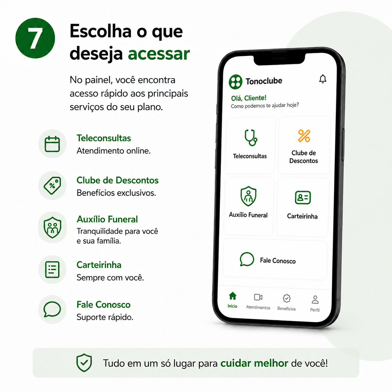 Escolha o que deseja acessar