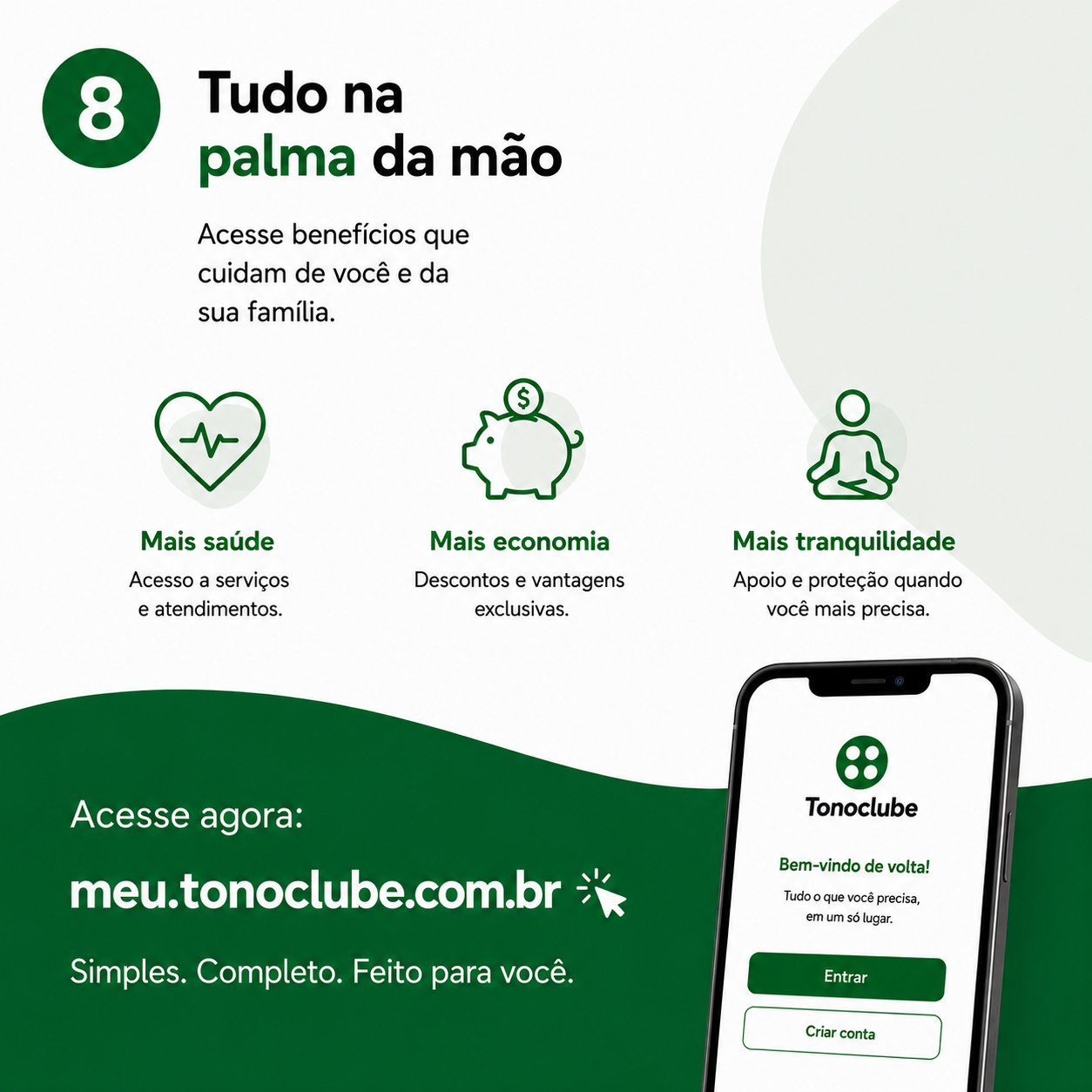 Tudo na palma da mão